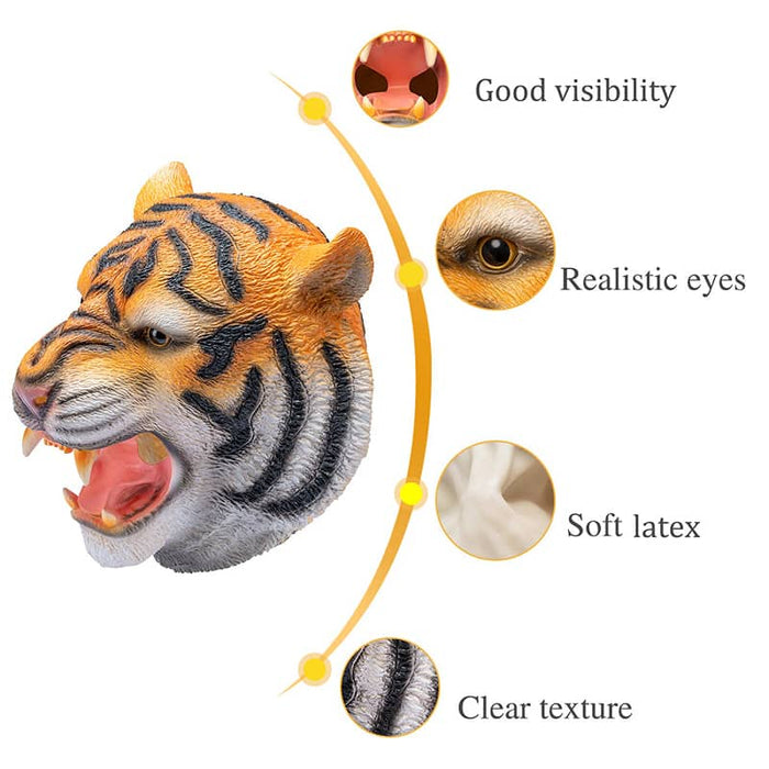 CreepyParty Tiger Mask for Halloween Carnival