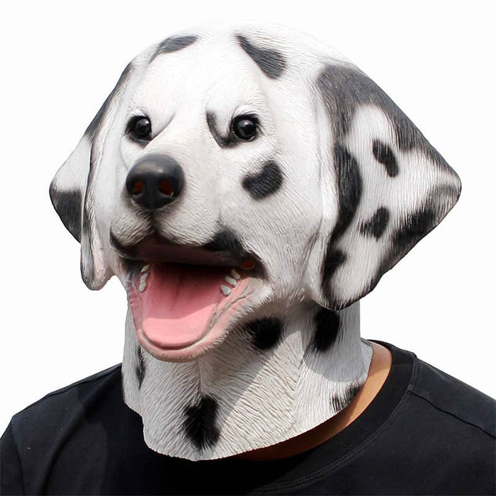CreepyParty Halloween Costume Dalmatian 101 Dog Mask