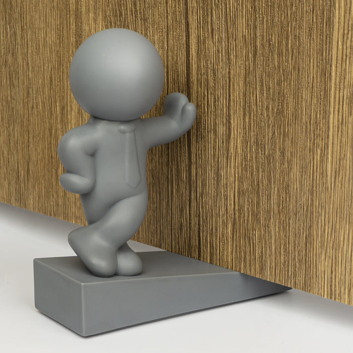 Door Stopper Cute, Decorative Doorstop to Hold Your Door Open, Gray (1 pcs)