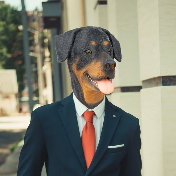 CreepyParty Rottweiler Dog Mask
