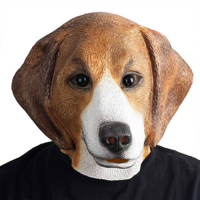 CreepyParty Dog Beagles Head Mask