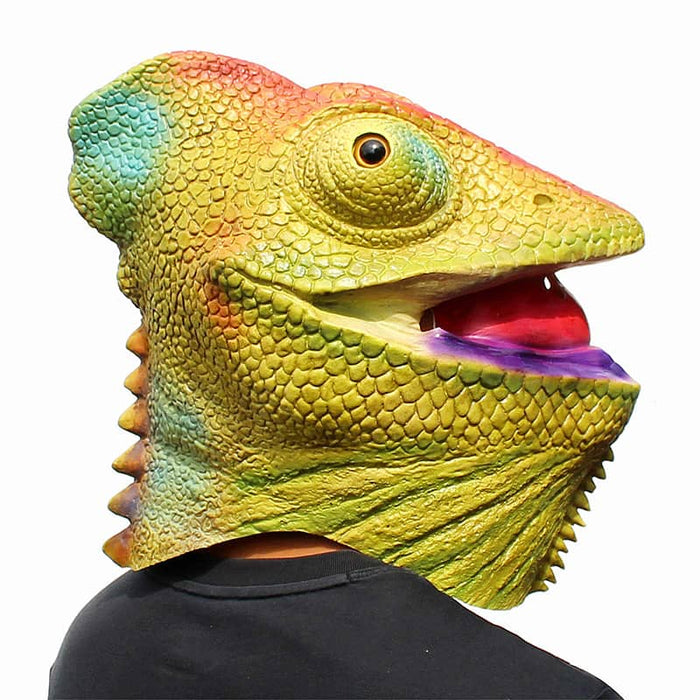 CreepyParty Lizard Chameleon Mask for Halloween Carnival
