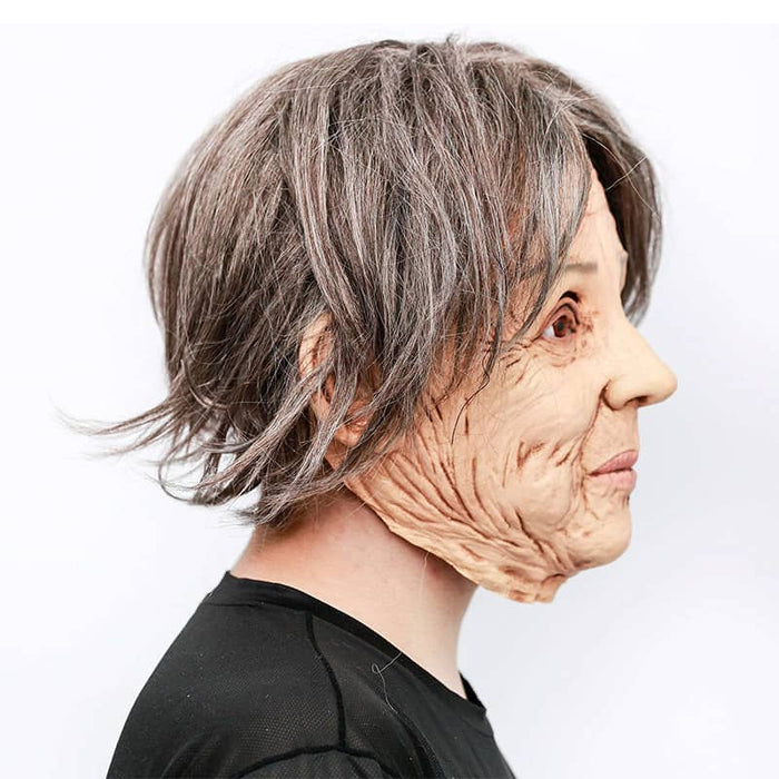 CreepyParty Halloween Old Lady Mask