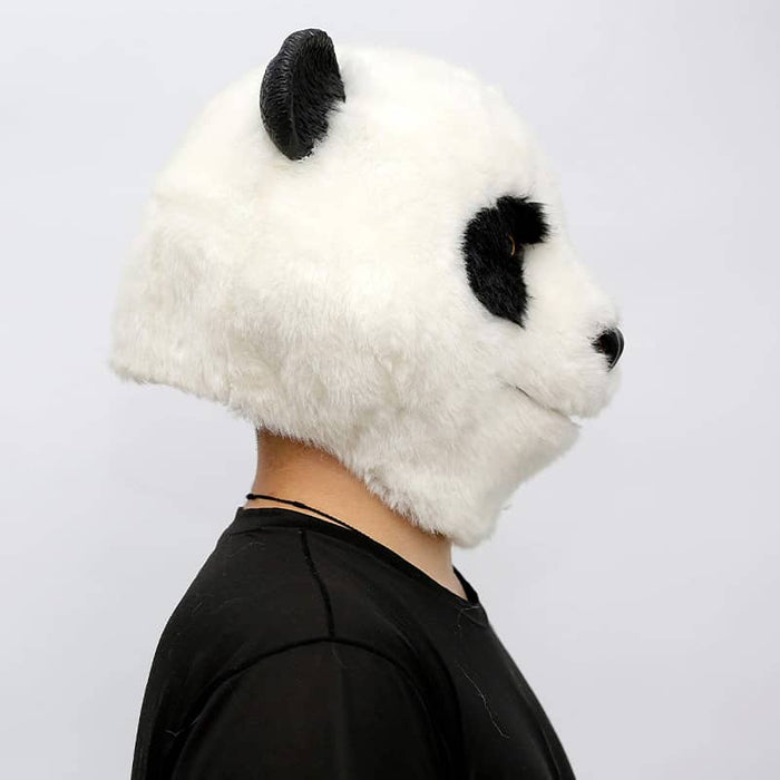 CreepyParty Plush Panda Mask for Christmas