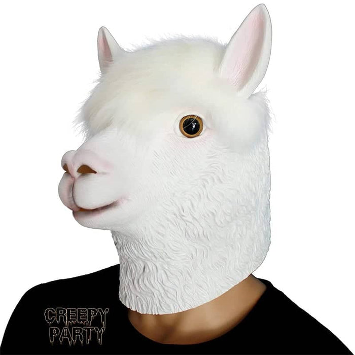 CreepyParty Halloween Costume Party Alpaca Mask