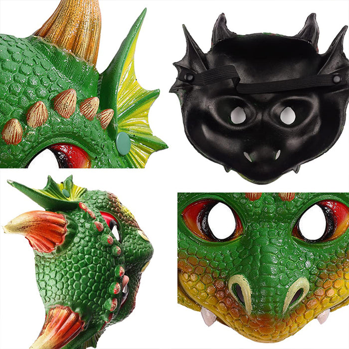 CreepyParty Dinosaur Masks for Kids