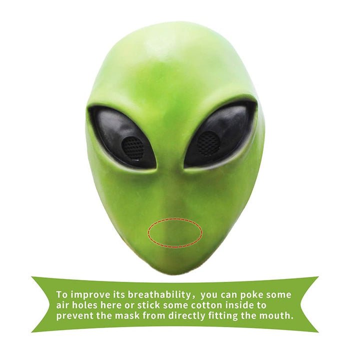 Area 51 Green Alien Mask