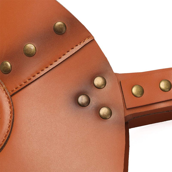 Brown Leather Bird Beak Mask