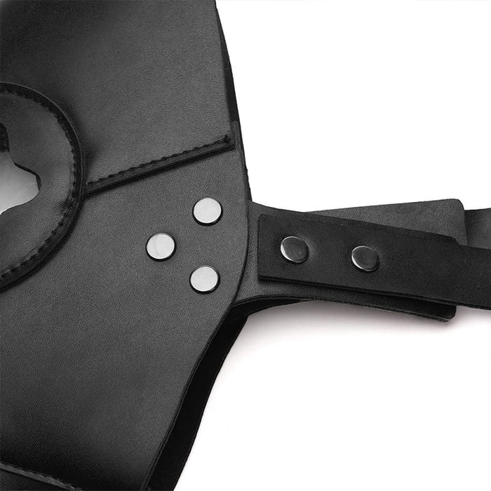 Black Leather Bird Beak Mask