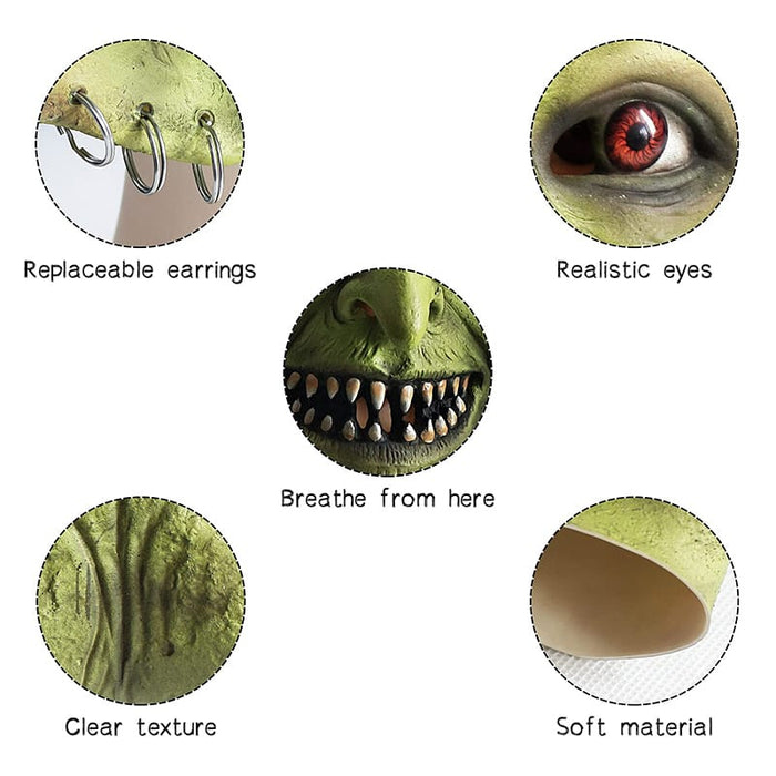 Goblin Wizard Mask (Green)