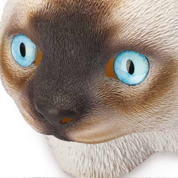 CreepyParty White Cat Mask for Halloween