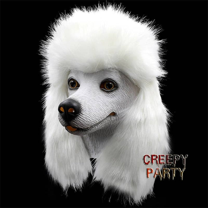 CreepyParty Halloween Costume White Poodle Masks