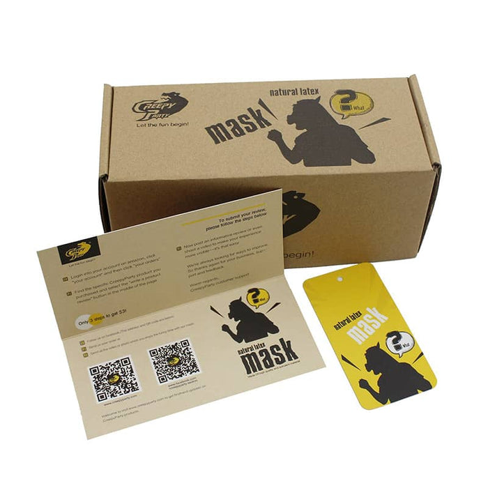 (mask)CreepyParty Plush Panda Mask for Christmas