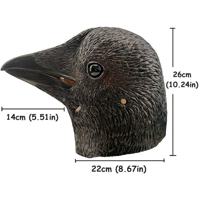 CreepyParty Halloween Black Crow Bird Mask