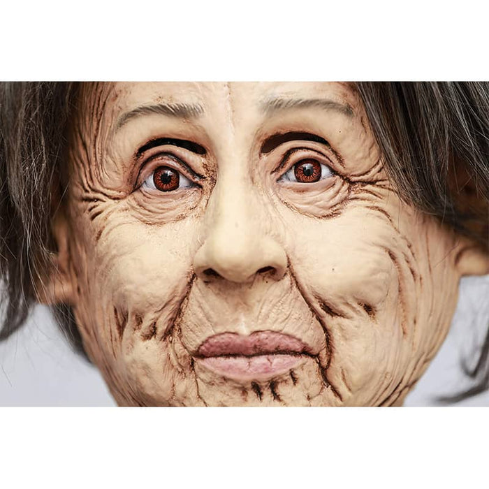 CreepyParty Halloween Old Lady Mask