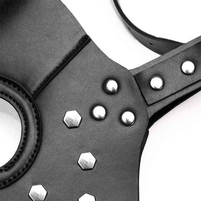 Black Leather Bird Beak Mask