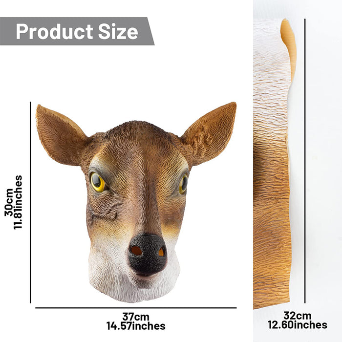CreepyParty Deer Mask Fancy Dress