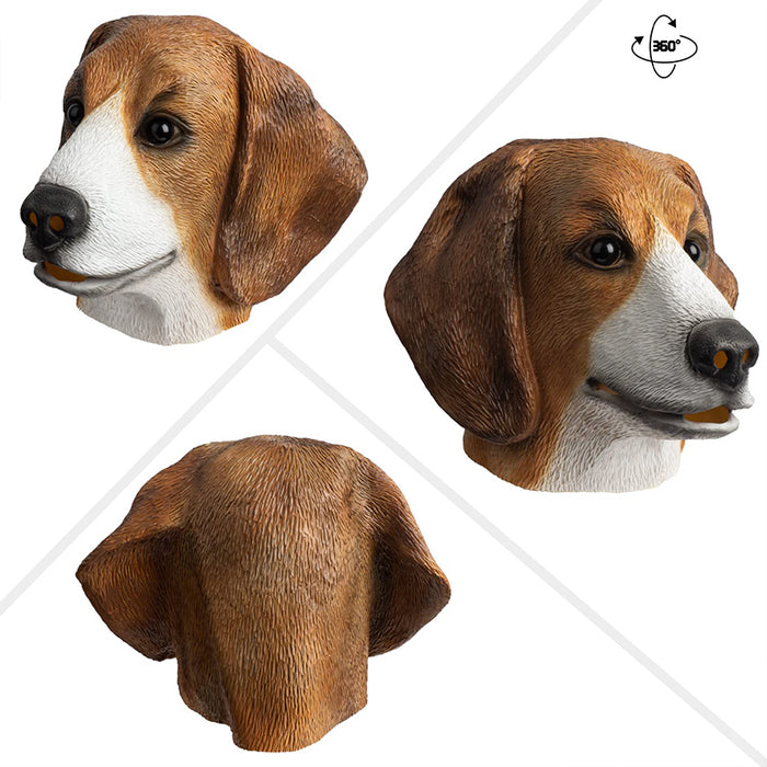 CreepyParty Dog Beagles Head Mask