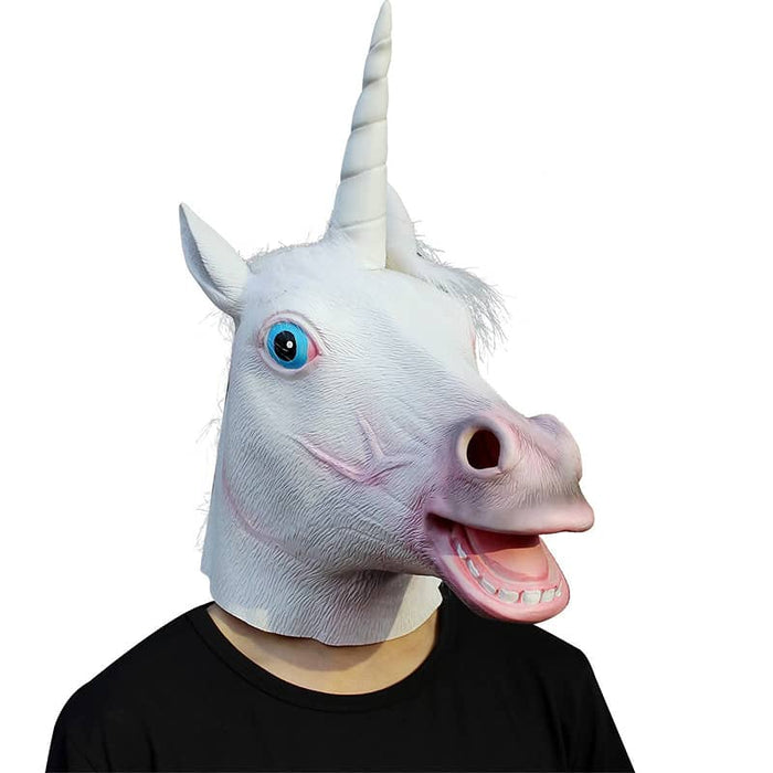 CreepyParty Halloween Costume Party Unicorn Mask