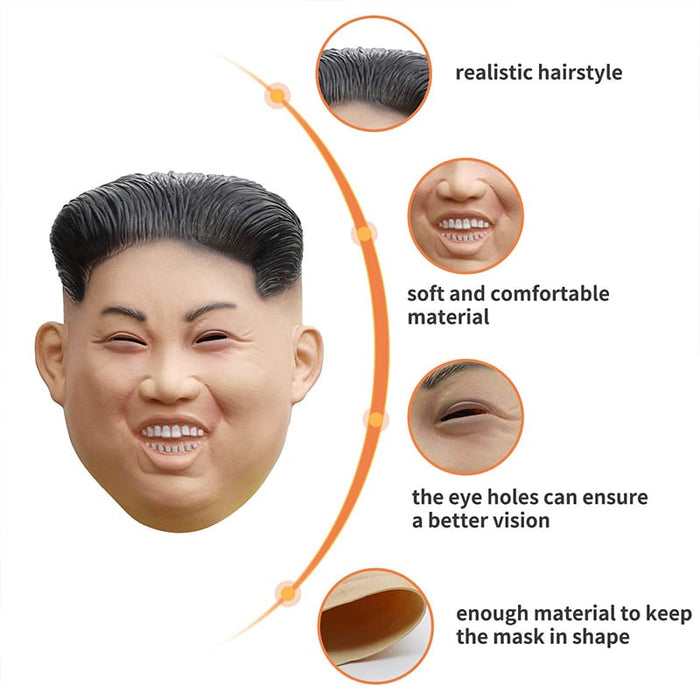 President Politician Kim Jong Un Mask