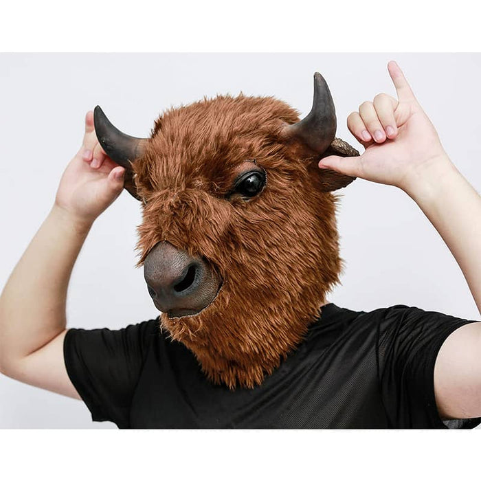 CreepyParty Bison Mask for Halloween Carnival Party
