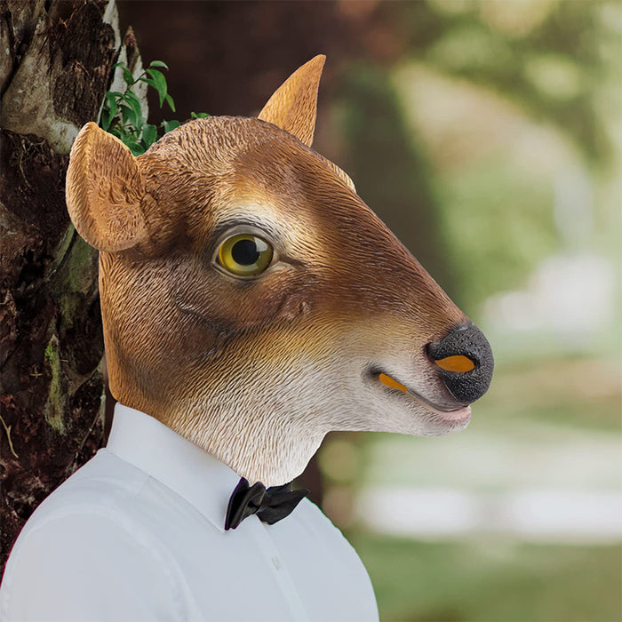 CreepyParty Deer Mask Fancy Dress