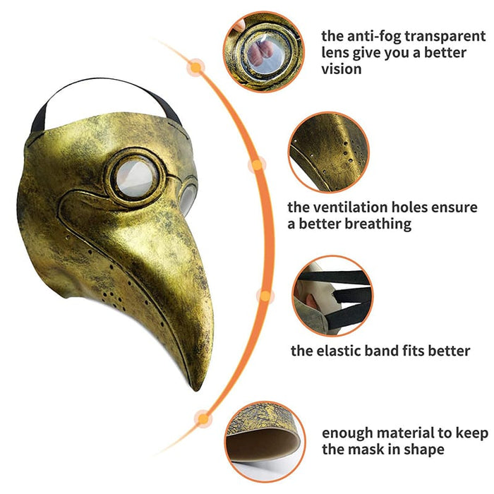 Golden Bird Beak Mask