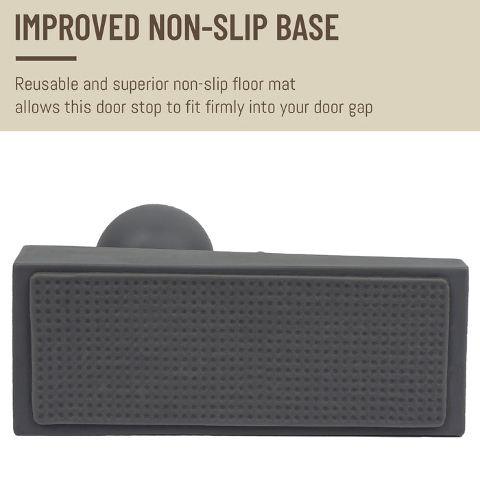 Door Stopper Cute, Decorative Doorstop to Hold Your Door Open, Gray (1 pcs)