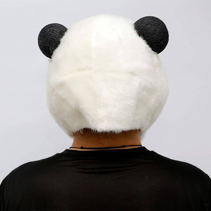 CreepyParty Plush Panda Mask for Christmas