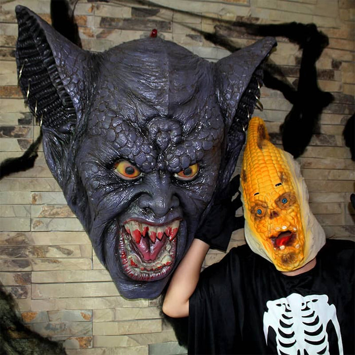 CreepyParty Vegetables Corn Head Mask for Halloween