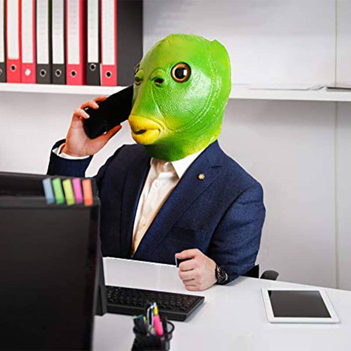 CreepyParty Fish Mask for Halloween Carnival Party