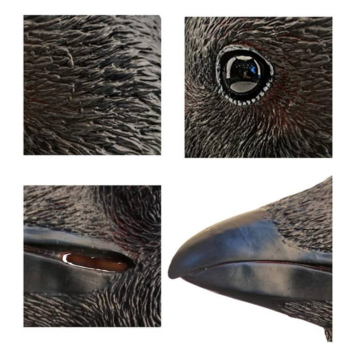 CreepyParty Halloween Black Crow Bird Mask