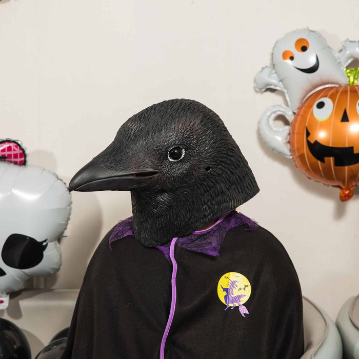 CreepyParty Halloween Black Crow Bird Mask