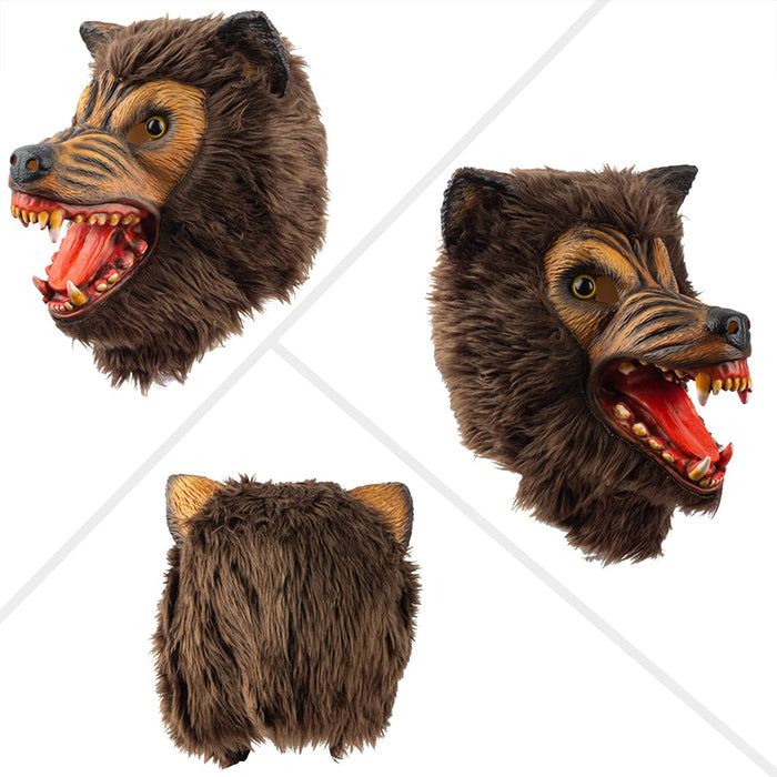 CreepyParty Brown Werewolf Mask