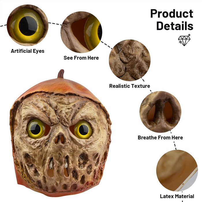 CreepyParty Skeleton Mask Apple Shape