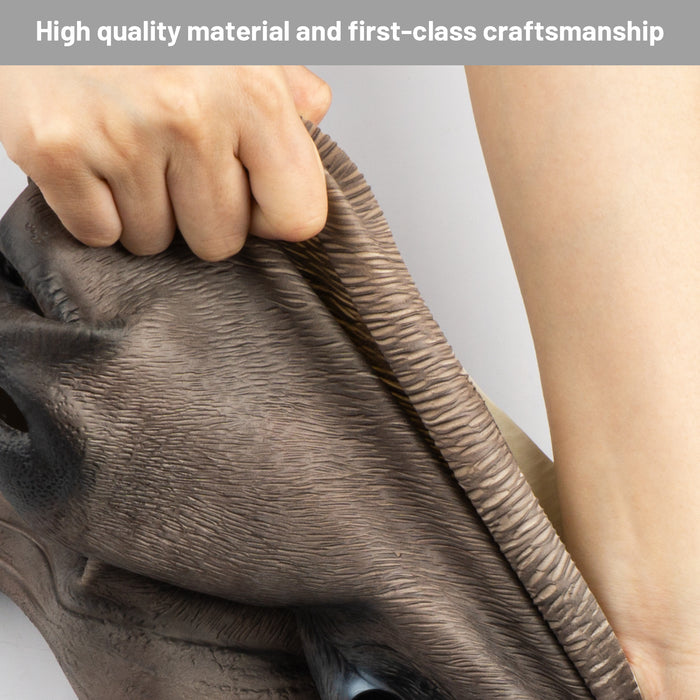 CreepyParty Black Buffalo Mask