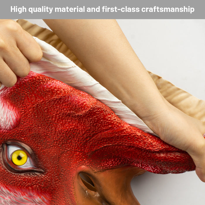 CreepyParty Halloween White Rooster Mask (Chicken)
