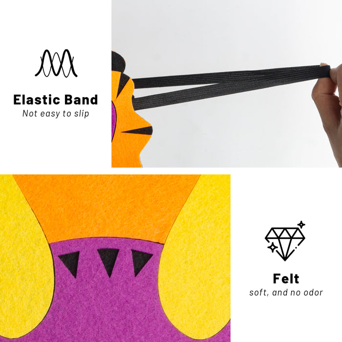 CreepyParty Dinosaur Masks For Kids Birthday Party 12 PCS