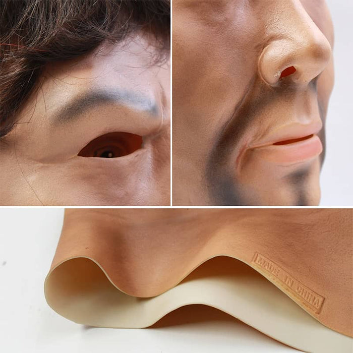 CreepyParty Strong Man Head Mask for Halloween