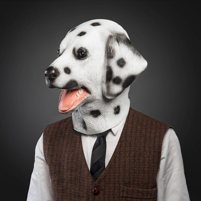 CreepyParty Halloween Costume Dalmatian 101 Dog Mask