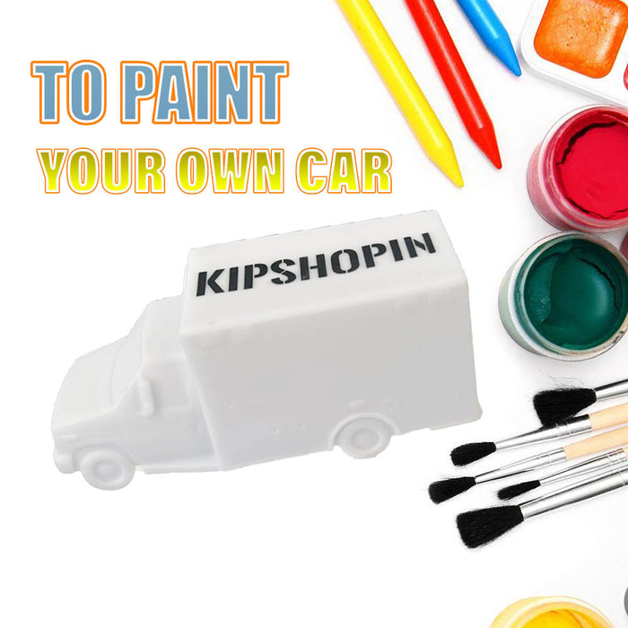 Kipshopin DIY Toy Cars Paint Your Own Car Birthday Party presents for Kids Boys