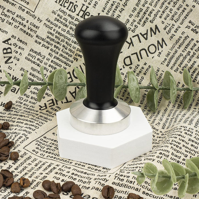 Onlimoni 53mm Coffee Tamper 304 Stainless Steel Base Professional Espresso Press for Portafilter Coffee Machine Barista Tool (53mm)