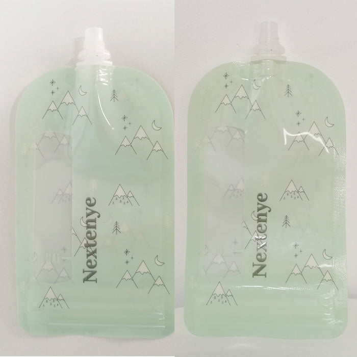 Nextenye Drink Plastic Bags Suction Pouches Little Bags for Drinking Refillable Squeeze Pouch