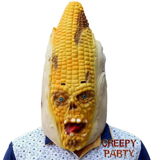 CreepyParty Vegetables Corn Head Mask for Halloween