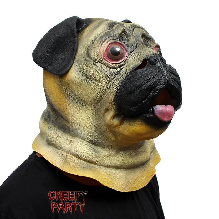 CreepyParty Halloween Dog Mask (Pug)