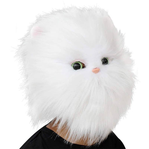 CreepyParty Halloween Masks White Poodle, Persian Cat
