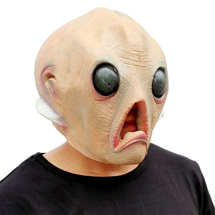 Scary ET Alien Mask Realistic Extra-terrestrial Halloween Party Masks  Saucer Man