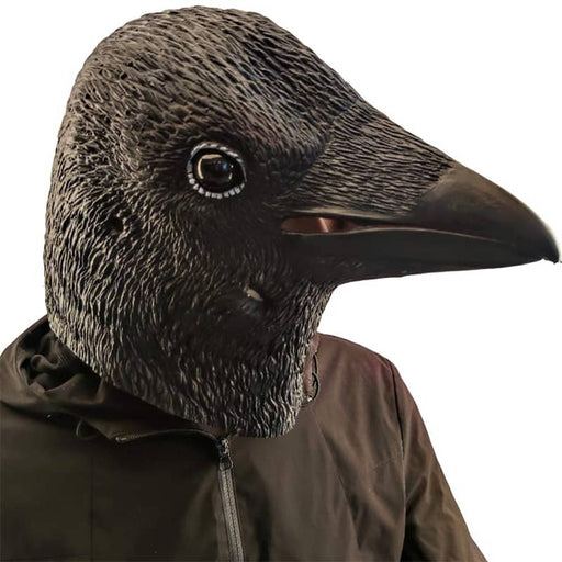 CreepyParty Halloween Black Crow Bird Mask