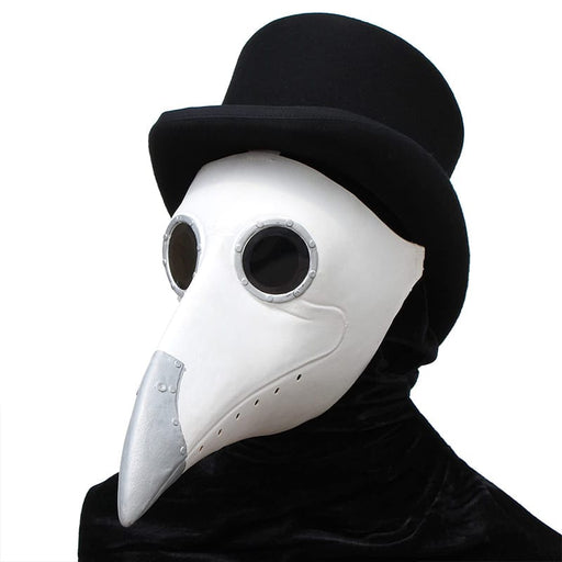 White Bird Beak Steampunk Mask