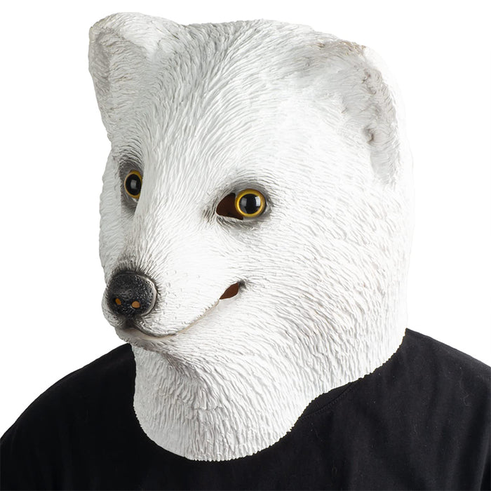 CreepyParty Arctic Fox Head Mask